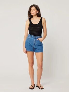 Rolla’s Mirage High Rise Loose Fit Denim Shorts Size 32 / Aussie 14